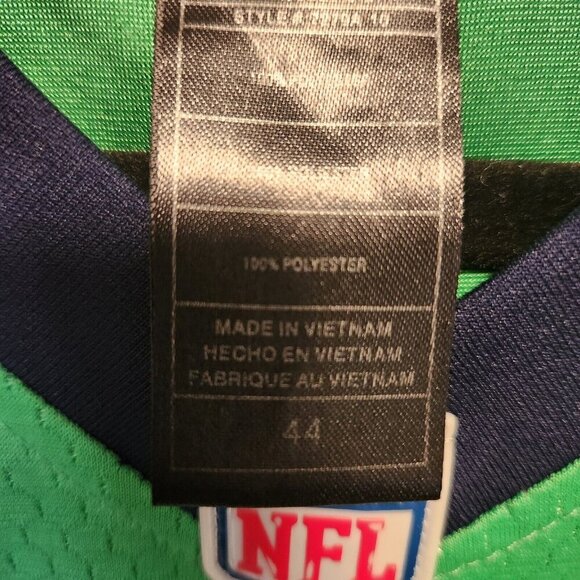 Nike NFL Russell Wilson Color Rush Green Jersey Seattle Seahawks #3 Size 44 LG - Picture 6 of 13